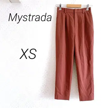 Mystrada 마이 스트라다 테이퍼드 팬츠 XS 턱 라이트 핑크