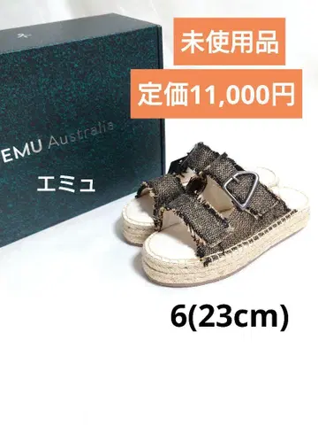 미사용품 EMU Australia 정품 스트랩 샌들 6 (23cm)