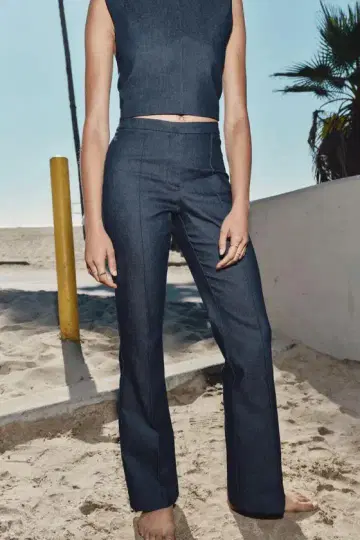 (ZARA) 플레어 레그 데님 팬츠