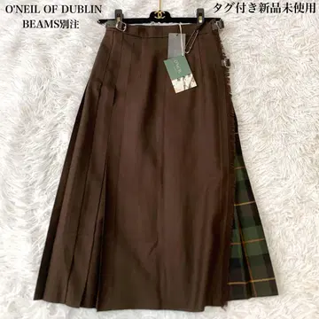 O'NEIL OF DUBLIN BEAMS 별주 울 퀼트 랩스커트