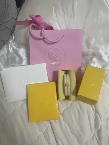 Swarovski 다이아몬드풍 팔찌 기프트 박스 포함
