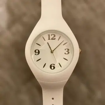 nattito st-122 화이트 쿼츠 손목시계