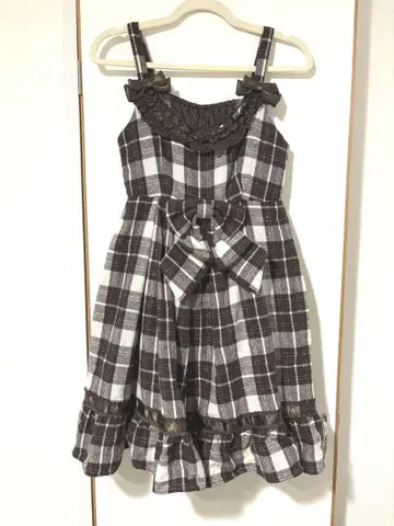 BABY Lady 타탄 체크 JSK 브라운