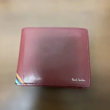Paul Smith 이단 접이식 지갑 와인 레드
