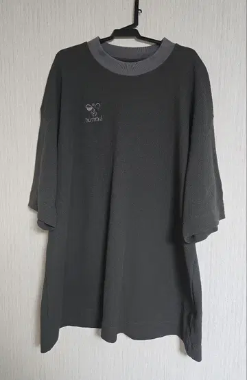 hummel 그레이 반팔 와플 T셔츠 L