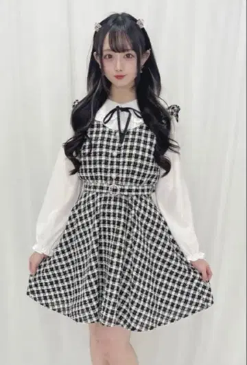 허니시나몬 Honey Cinnamon 트위드 점프 스커트