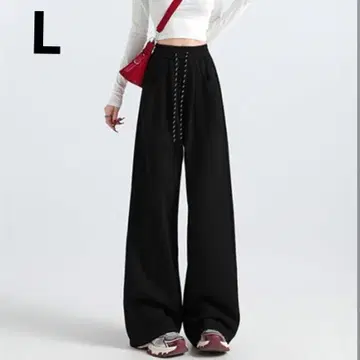 와이드 팬츠 여성용 롱 팬츠 하의 캐주얼 스트레이트