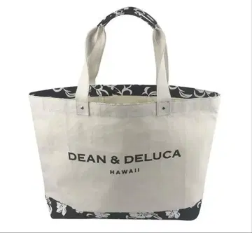 DEAN&DELUCA 하이비스커스 패턴 내 토트백 L 사이즈