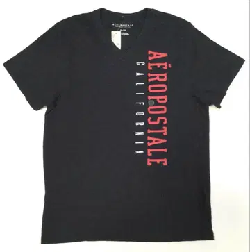 미사용 [ AEROPOSTALE ] 로고 디자인 V넥 반팔 TEE XL