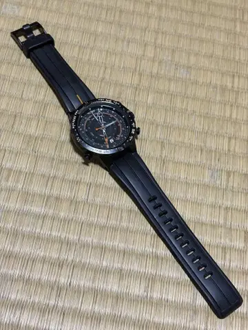 Timex 아날로그 쿼츠 손목시계 블랙