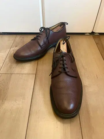 [새상품급] REGAL 리갈 플레인토 주름 가죽 엠보 26.5cm