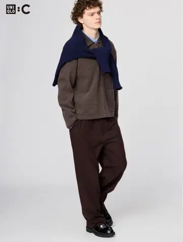 [UNIQLO C] [완판 사이즈] [선착순] 이지 와이드 테이퍼드 팬츠