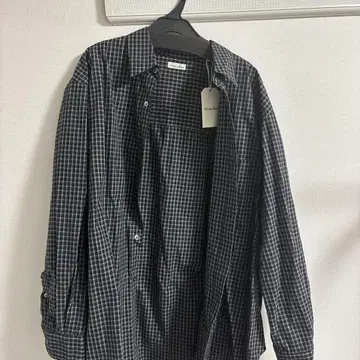 [ Steven Alan ] 포플린 트리플 체크 레귤러 카라 셔츠