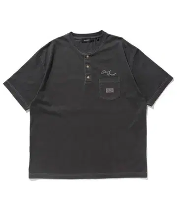 XLARGE 헨리넥 T셔츠 M 사이즈 다크 그레이 포켓