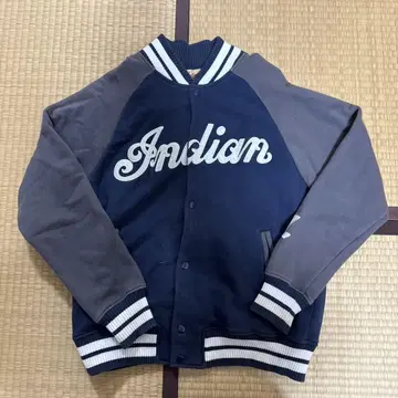 인디언 모터사이클 Indian 바시티 자켓 네이비 L