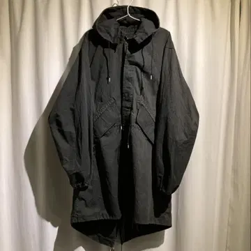 vintage us.army 나이트 카모 무늬 피쉬테일 후드티 후염