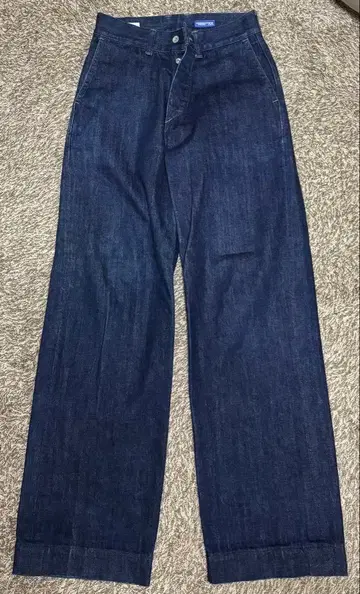 MHL. 다크 데님 와이드 팬츠 벨트 포함