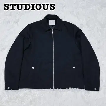 새상품급 STUDIOUS 브라이트 크로스 숏 더블 지퍼 블루종 2