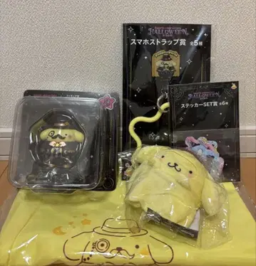 해피 복권 폼폼푸딩 할로윈 피규어 세트
