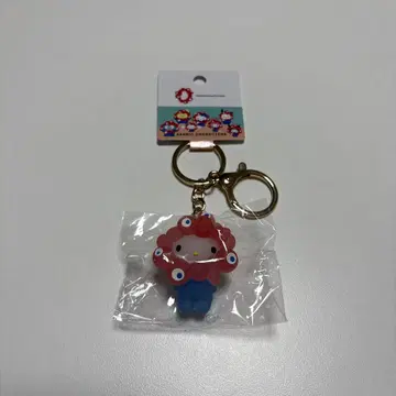 산리오 미야쿠미야쿠 클리어 입체 마스코트 키링 헬로키티