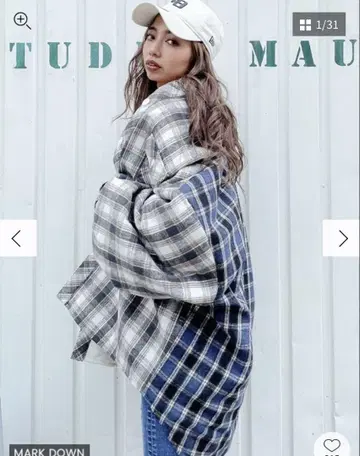 충전솜 퀼팅 체크 자켓