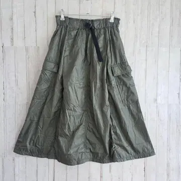 Provador 롱 스커트 허리밴딩 벨트 포함 M 사이즈 카키