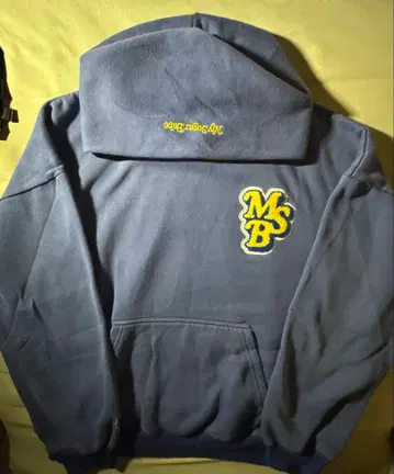 MSB 로고 자수 네이비 (보라색 계열) 후드티