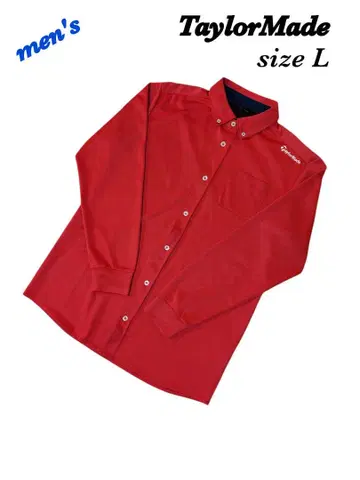 테일러메이드 긴팔 셔츠 피케 셔츠 남성용 L 골프