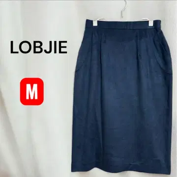 LOBJIE 로브제 네이비 스웨이드 스커트 (M 사이즈 상당, 새상품급)