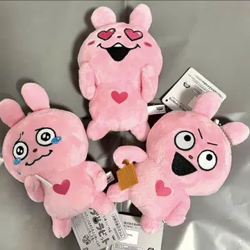 가방에 부착 가능한 파워업 봉제 인형 ~러블리 토끼의 덕질~ 3종류