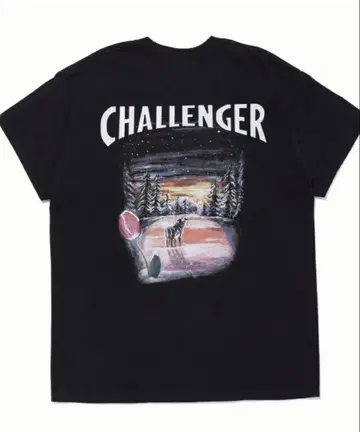 CHALLENGER 그래픽 T셔츠 M 블랙