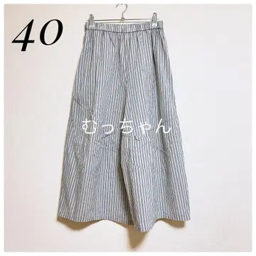 [ 새상품급 ] 지우 스트라이프 변형 벌룬 코튼 팬츠 40