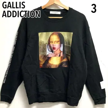 GALLIS ADDICTION 모나리자 아트계 명화 맨투맨 블랙 3