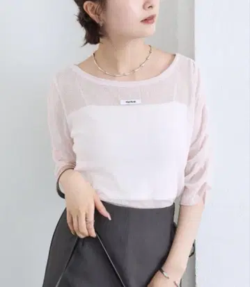 mysthrob 비침이 있는 반팔 셔츠