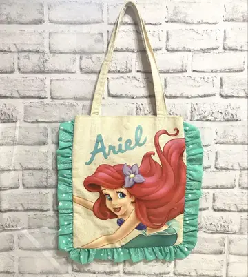 새상품급 디즈니 아리엘 인어공주 프릴 토트백