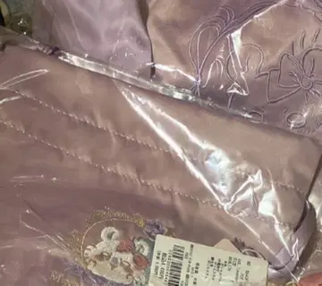 치이카와 Maison de FLEUR 복조리 자수 더블 리본 토트백