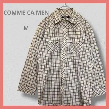 COMME CA MEN [ M ] 체크 무늬 긴팔 셔츠