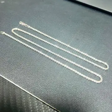 아발란체 AVALANCHE 화이트 골드 목걸이 체인