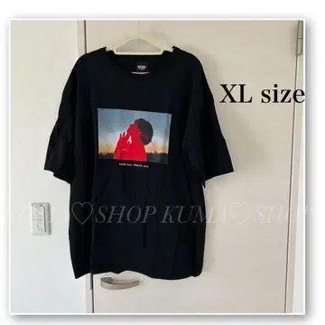 후지이 카제 사진 T셔츠 블랙 XL Fujii Kaze