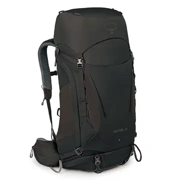 [ 최신 모델 ] Osprey Kestrel 48 SM 블랙 백팩