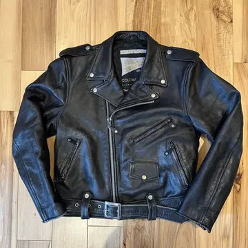 빈티지 schott 타입 더블 가죽 라이더스 자켓 90s