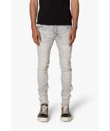 [mnml] Paisley Skinny Denim Light Blue