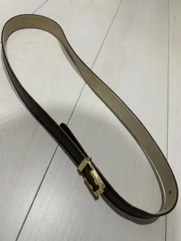 Salvatore Ferragamo 브라운 가죽 벨트