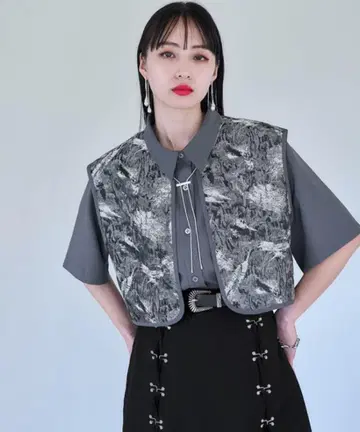 HARE 자카드 플러시 레귤러 셔츠