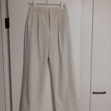 UNIQLO 턱 와이드 팬츠 긴 길이 30NATURAL