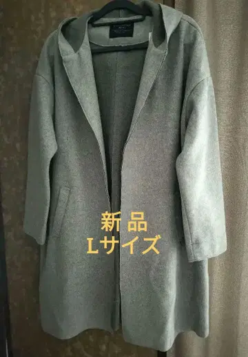 후드 부착 롱 코트