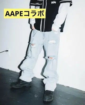 9090 x AAPE 콜라보 데님