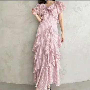 dazzlin 바리에플루이드 원피스 핑크 M 사이즈