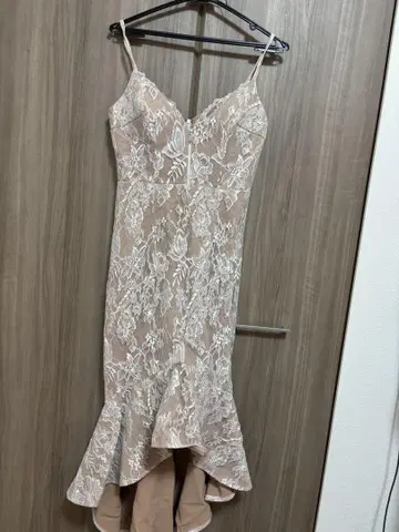 GLAMOROUS Andy 베이지 레이스 드레스 M