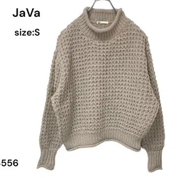 자바 JaVa 니트 긴팔 상의 S 귀여운 세련된